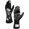 Rukavice OMP Sport '25 s homologizáciou FIA 8856-2018, čierno-biele, veľ XS