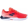 Detská tenisová obuv Babolat Jet Mach 3 Clay JR Boy Strike Red/White EUR 38,5