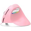 Bezdrôtová vertikálna myš Delux M618Mini DB BT+2.4G 2400DPI (ružová)
