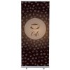 Jansen Display Set Roll-baneru Budget s vytištěným motivem, šířka 85 cm, Káva, francouzština, 870 x 2080 mm