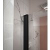 Erga Paris, U-profilová lišta pre sprchové zásteny s hrúbkou skla 8mm, dĺžka 200cm, čierna matná, ERG-V02-PARIS-PROFILE-BK