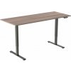 AlzaErgo Table ET2 Core čierny + doska 160 × 80 cm lamino sivý dub