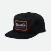 BRIXTON šiltovka Grade Hp Snpk Black/Orange/White BLOGW vel. O/S