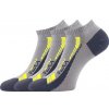 VoXX® Rex 19 Unisex nízke ponožky - 3 páry BM000005530500102521 šedá 35-38 (23-25)