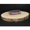 Palkar obojok z velúrovej kože pre psov 25 cm x 14 mm ružová