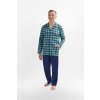 Rozopínanie pánske pyžamo Martel Antoni 403 dl / r M-2XL zelená M