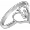 Eppi Zlatý prsteň srdce a kôň Flioki R35734