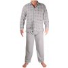 František zapínacie pánske froté pyžamo 4F-785-12 XXL svetlošedá