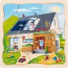 Goki viacvrstvové puzzle staviame dom 35 dielikov
