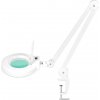 Kozmetická lupa lampa LED S5 na stôl s držiakom, biela