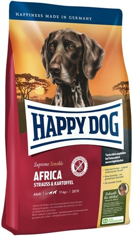 Happy Dog Supreme Sensible Africa Pštros & Zemiaky 1 kg