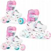 Raven Loret Glitter White/Mint/Pink 3v1 detské korčule - Led kolieska - EU 30-33