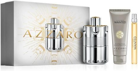 Azzaro Wanted darčekový set parfumovaná voda 100 ml + parfumovaná voda 10 ml + sprchovací gél 75 ml