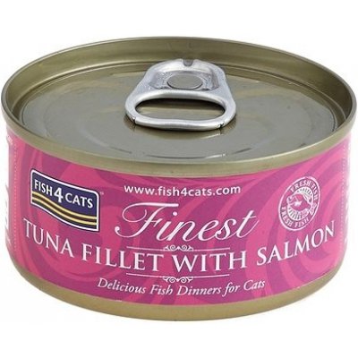 FISH4CATS Konzerva pre mačky Finest tuniak s lososom 70 g