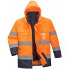 PORTWEST Portwest S162 Hi-Vis Lite 3 v 1 vetrovka - ​Oranžová-Navy, S ​Oranžová-Navy, S