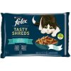 Felix Tasty Shreds losos a tuniak v šťave 4 x 80 g