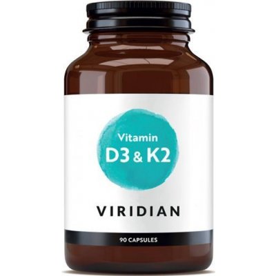 VIRIDIAN Vitamin D3 and K2 90 kapsúl