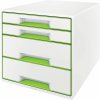 Zásuvkový box LEITZ WOW CUBE zelený (52132054)