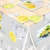 PVC obrus metráž Lemon šírka 140 cm