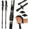 Trekkingové palice na nordic walking skladacie 2 kusy čierne