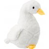 LEAN Toys Plyšový maskot hus biela objímateľná kačica 40 cm