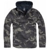 Tmavo maskáčová pánska bunda Brandit Fleece Pull Over Windbreaker 5XL