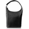 Abruzzo Dámska kožená klasická shopper taška A4 ABR-30 | čierna ABR-30