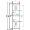 Remenica TB 44 H 100 optibelt ZRS na Taper Lock