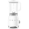 Smeg BLF03WHEU mixér, 800 W, 4 programy, funkce pulse, 18000 RPM, nerezové ostří, Ice crush, 50's Style, bílý (BLF03WHEU)