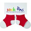 Kikko Sock ons ​​- držiak ponožiek Červená 0-6m