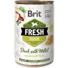 Brit Fresh Dog konz Duck with Millet 400g