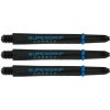 Násadky na šípky Harrows Supergrip Carbon krátke, aqua prsteň Dĺžka násadky: 45 mm