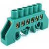 Tracon electric Mostík PE zelený 6P 12,6x39x7mm / L1=66mm