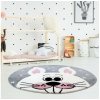 Okrúhly detský koberec BEAUTY sivý zajac Priemer koberca: 120cm