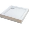 Almagro 80x80x13,5 cm Štvorcová, akrylová sprchová vanička, so sifonom
