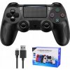 Bezdrôtový ovládač pre PS4 DT čierny