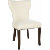 Jedálenská stolička Zadar látka antik-tmavá, krémová