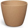 PROSPERPLAST Květináč LAMIA ECO WOOD naturo ECO 23,8 cm