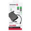 Swissten Powerbanka 20 W 10000 mAh (kompatibilný s MagSafe) s integrovanými káblami USB-C a belskovými káblami, PD, čierna 22013933