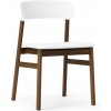 Normann Copenhagen Stolička Herit Chair Spectrum Leather – biela/dymový dub