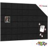 ALLboards Filcové nástěnné panely 30×30 cm černé – 6 ks, Z6_FELT30x30BLACK