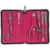 NIEGELOH SOLINGEN Kožená sada na manikúru 82078 ružová
