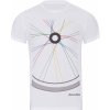 NU. BY HOLOKOLO Cyklistické tričko s krátkym rukávom - RIDE THIS WAY II. - biela XS