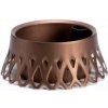 Kvetináč na hrob UH o300mm ROSETA bronz. výška 155mm samozavlažovací misa