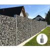Gabionový plot 2D PRAKTIK, dĺžka 250cm výška 43 cm, do betónu ZINOK