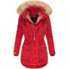 Marikoo Grinsekatze dámska zimná bunda červená
