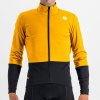 SPORTFUL Cyklistická vetruodolná bunda - TOTAL COMFORT - žltá/čierna