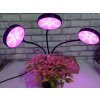 HIBRIGHT PROFI LED GROW trojramenná lampa so zabudovaným časovačom a stmievačom na všetky rastliny, 45W - plné spektrum