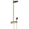 Hansgrohe Pulsify S - Showerpipe 260 2jet EcoSmart s termostatom ShowerTablet Select 400, kartáčovaný bronz 24241140