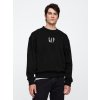 GAP Oversize mikina s logom Čierna M Čierna Čierna